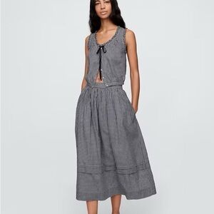 GAP x Doen Gingham Crop Tank EUC